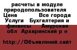 расчеты в модуле природопользователя › Цена ­ 3 000 - Все города Услуги » Бухгалтерия и финансы   . Амурская обл.,Архаринский р-н